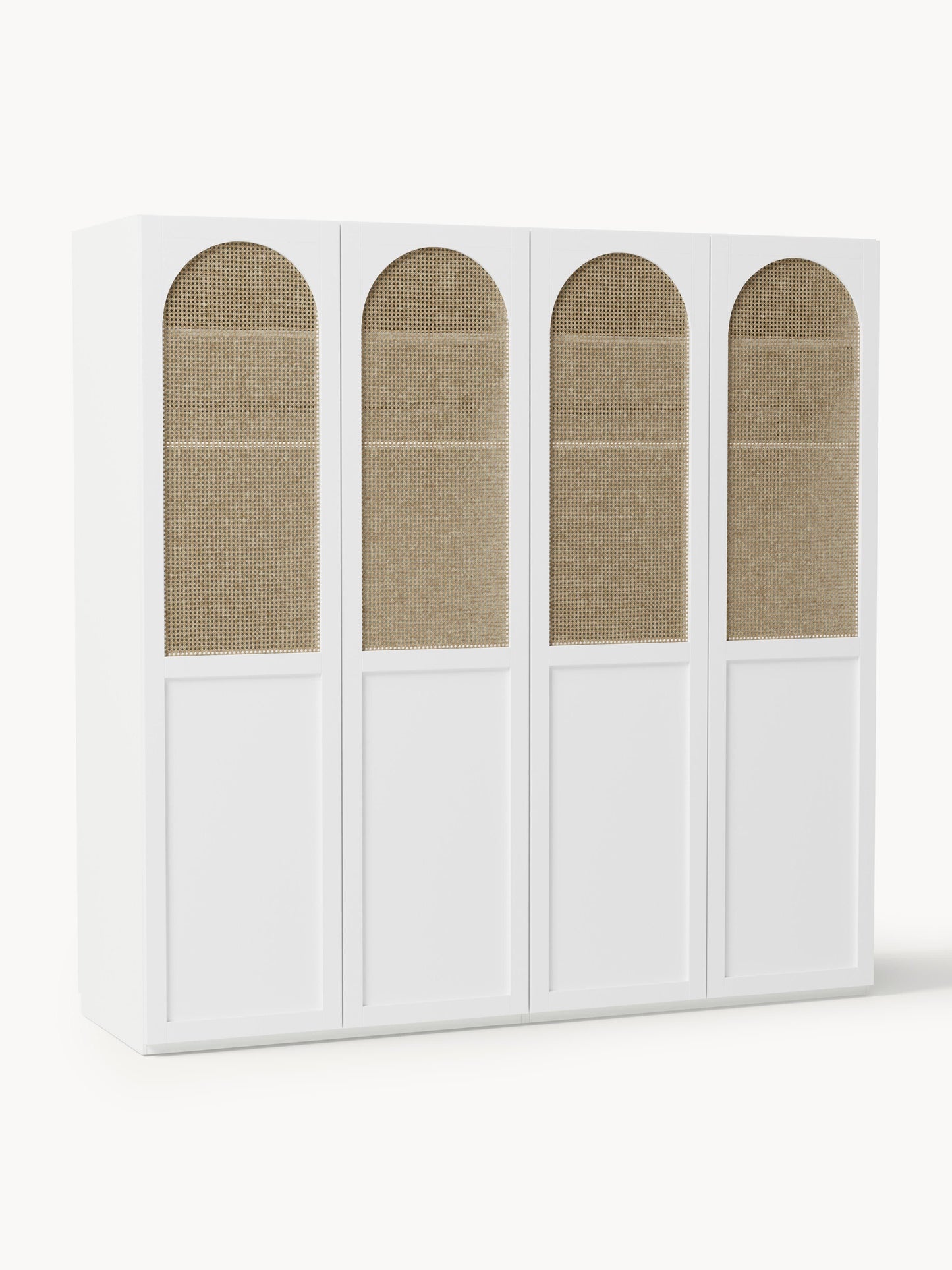 Jeanora Modular Hinged-Door Wardrobe, 200 cm Wide, in Various Sizes