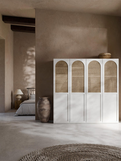 Jeanora Modular Hinged-Door Wardrobe, 200 cm Wide, in Various Sizes