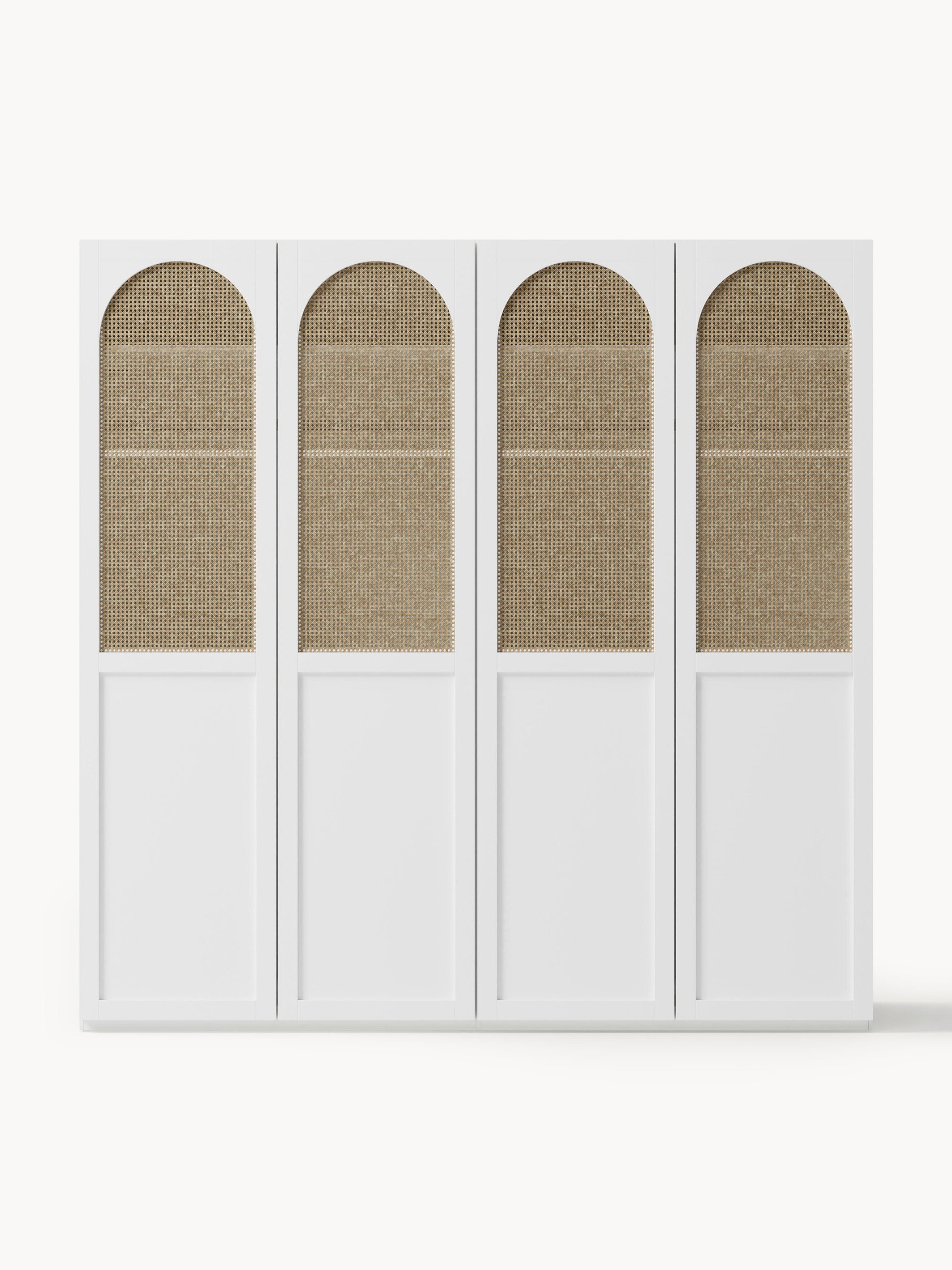 Jeanora Modular Hinged-Door Wardrobe, 200 cm Wide, in Various Sizes