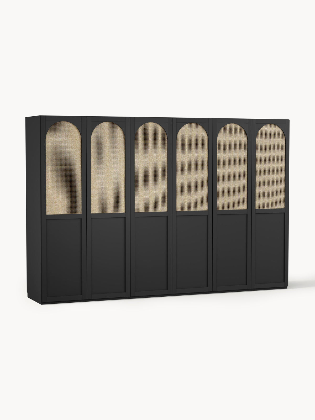 Jeanora Modular Hinged-Door Wardrobe, 300 cm Wide, in Various Sizes