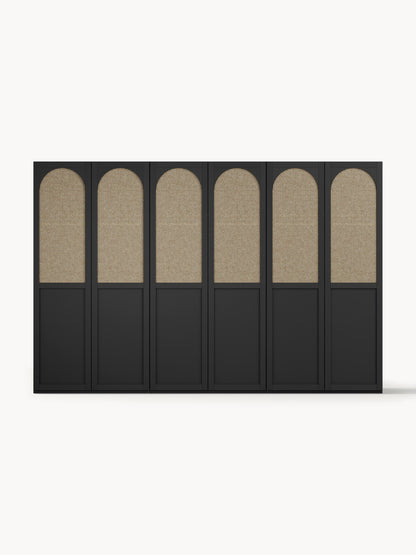 Jeanora Modular Hinged-Door Wardrobe, 300 cm Wide, in Various Sizes