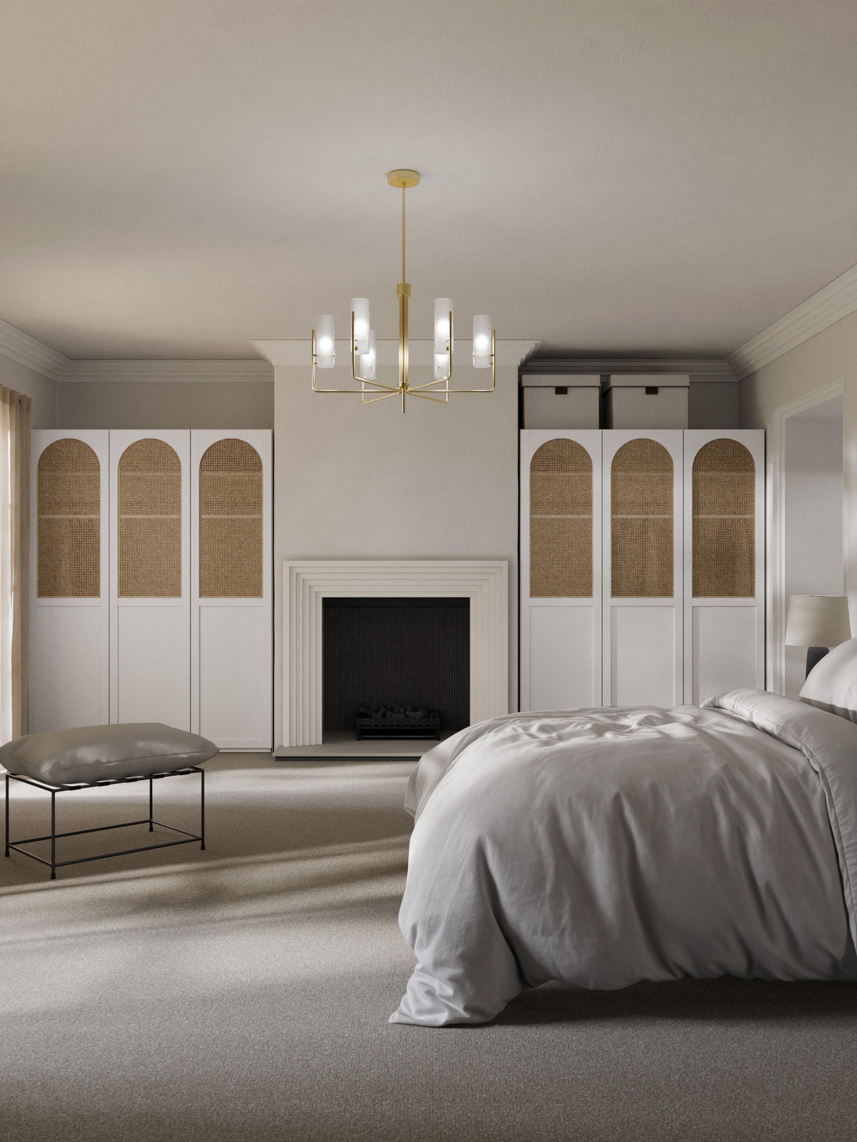 Jeanora Modular Hinged-Door Wardrobe, 50 cm Wide, in Various Sizes