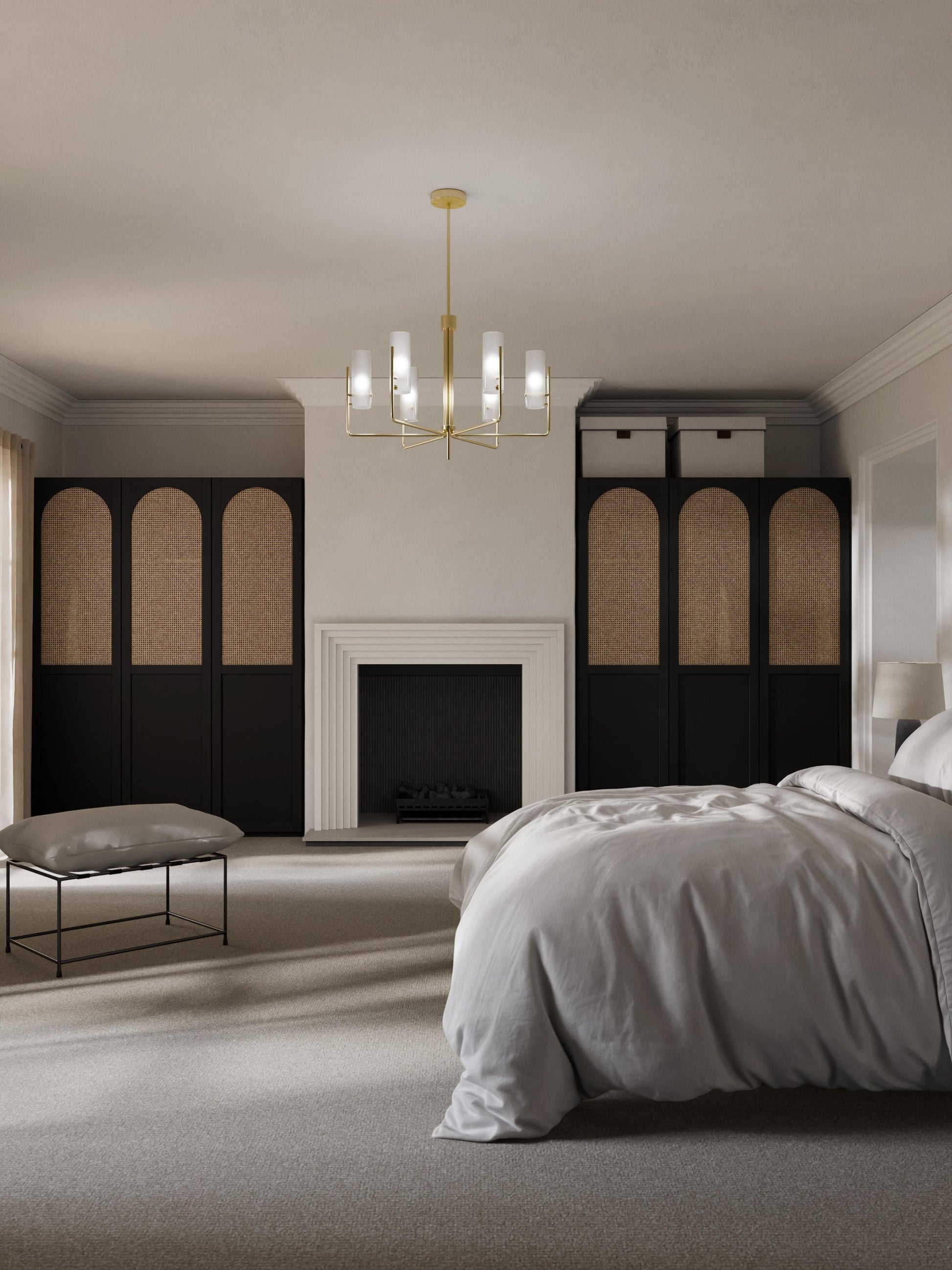 Jeanora Modular Hinged-Door Wardrobe, 50 cm Wide, in Various Sizes