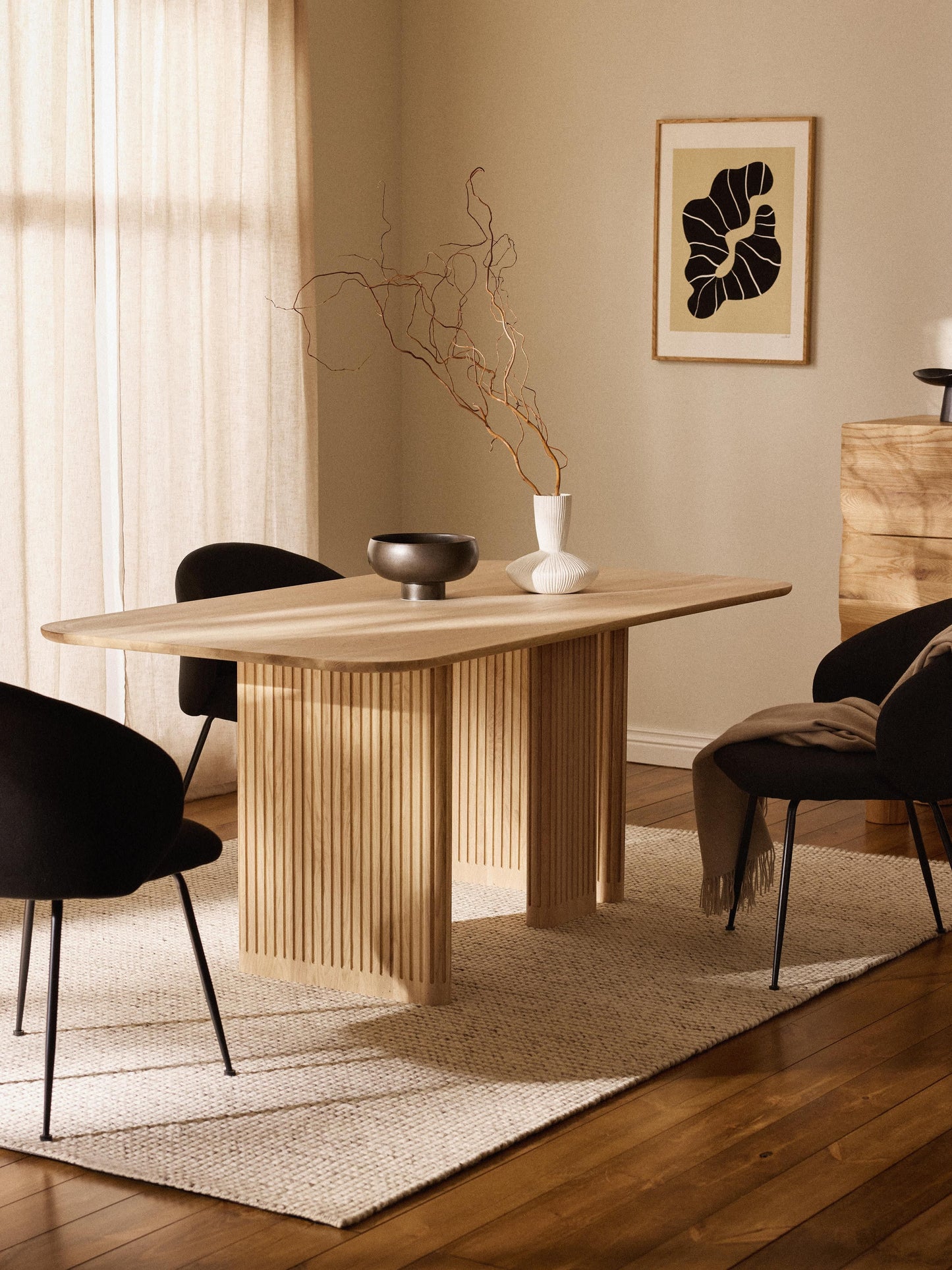 Jolanne Dining Table in Oak, in Various Sizes