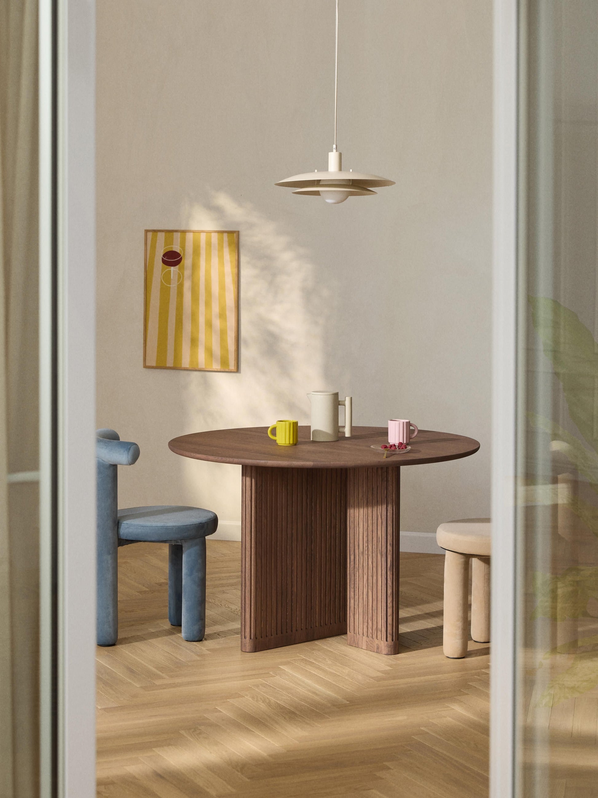 Jolanne Round Oak Dining Table, Ø 120 cm