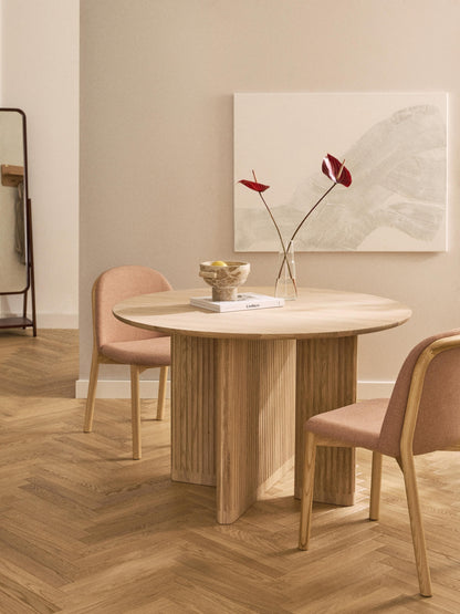 Jolanne Round Oak Dining Table, Ø 120 cm
