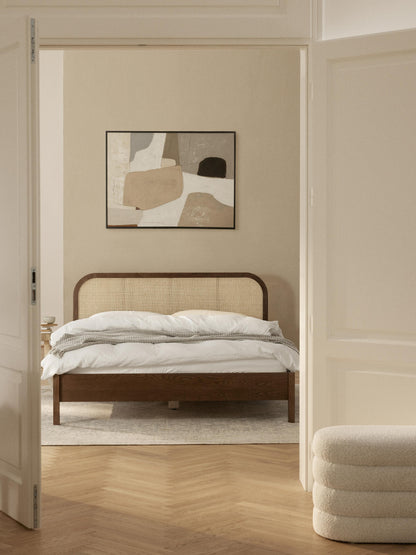 Jonquist Wooden Bed with Vienna Cane Headboard