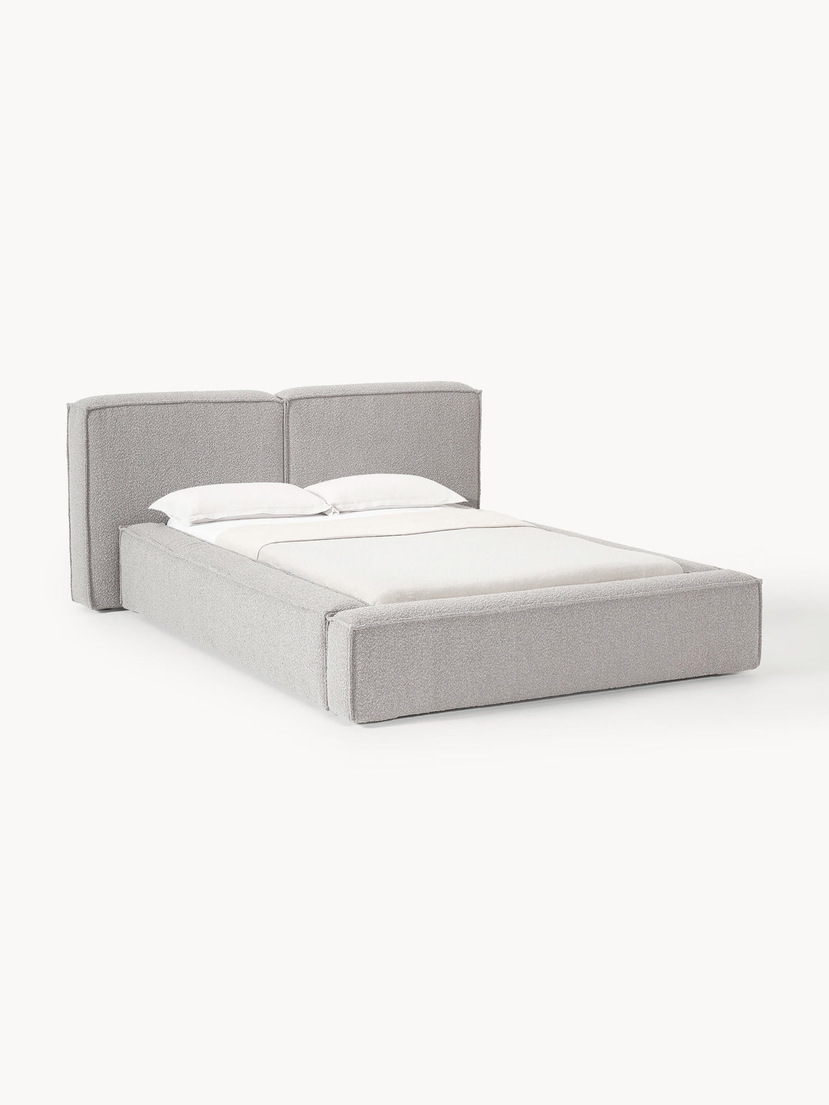 Lensford Bouclé Upholstered Bed