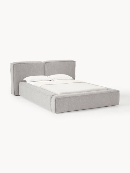 Lensford Bouclé Upholstered Bed