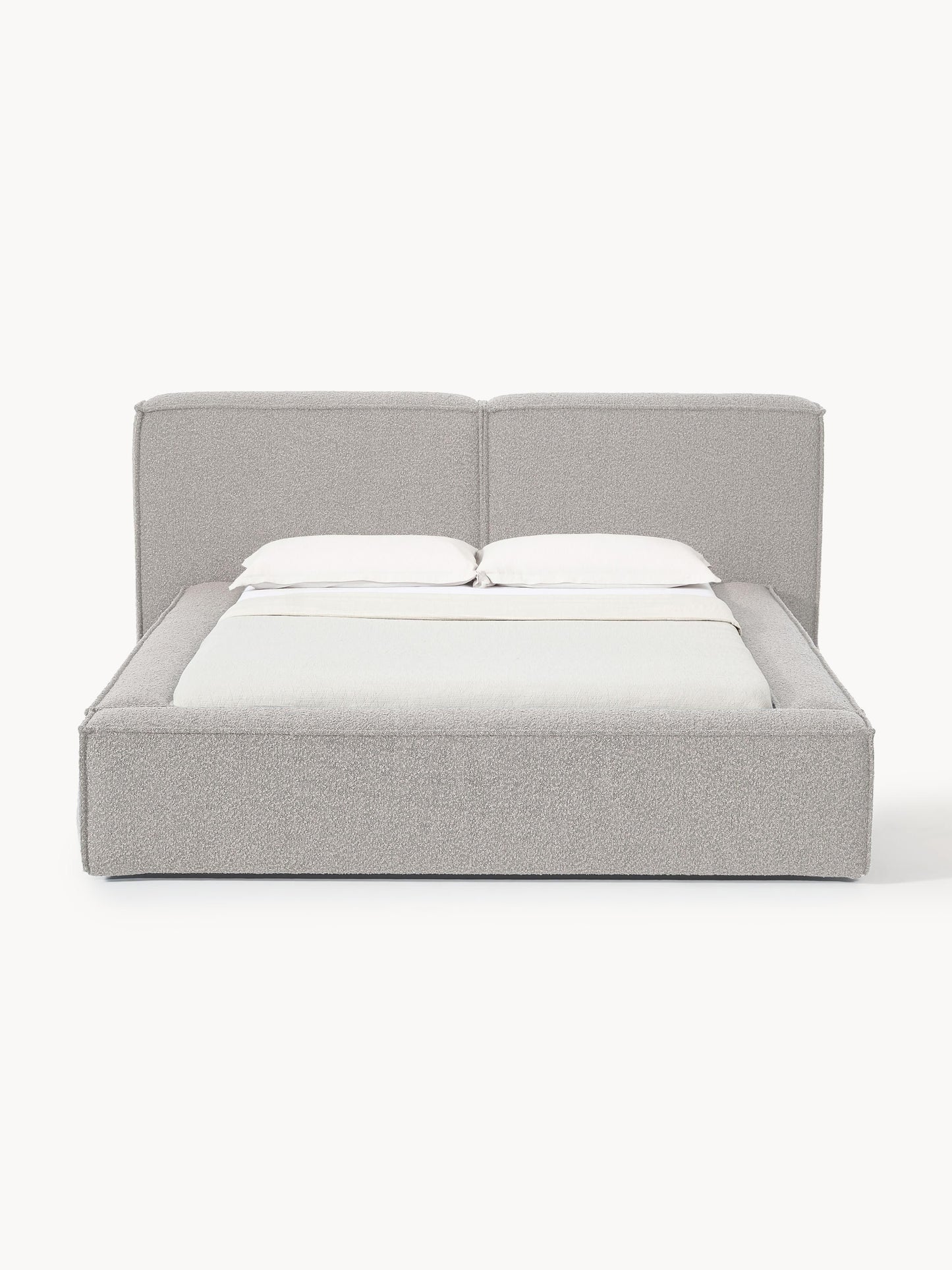 Lensford Bouclé Upholstered Bed