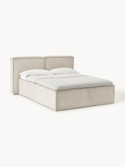 Lensford Corduroy Box Spring Bed