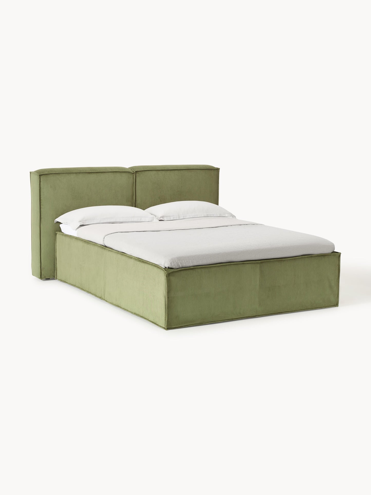 Lensford Corduroy Box Spring Bed