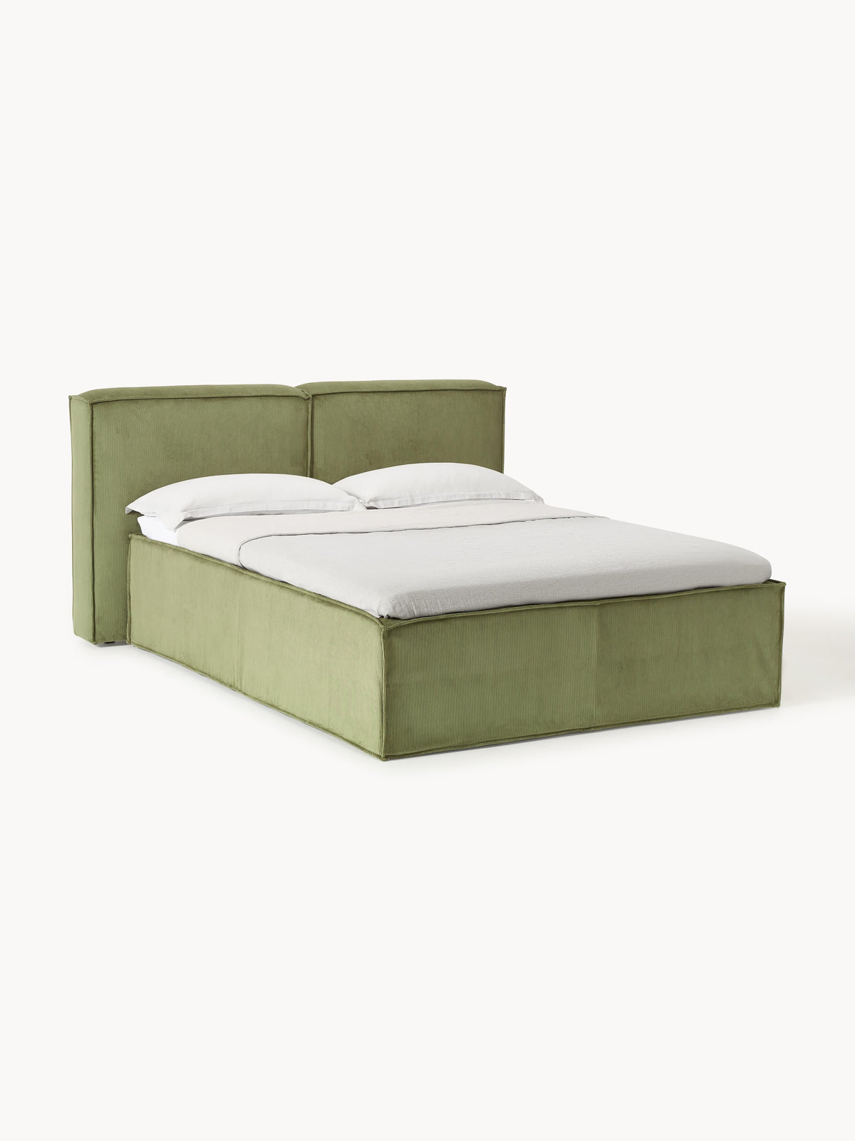 Lensford Corduroy Box Spring Bed