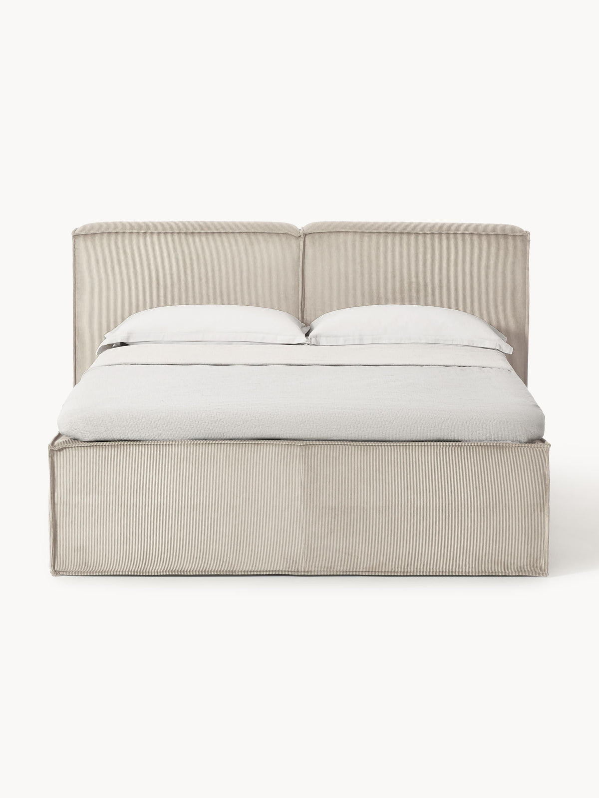 Lensford Corduroy Box Spring Bed