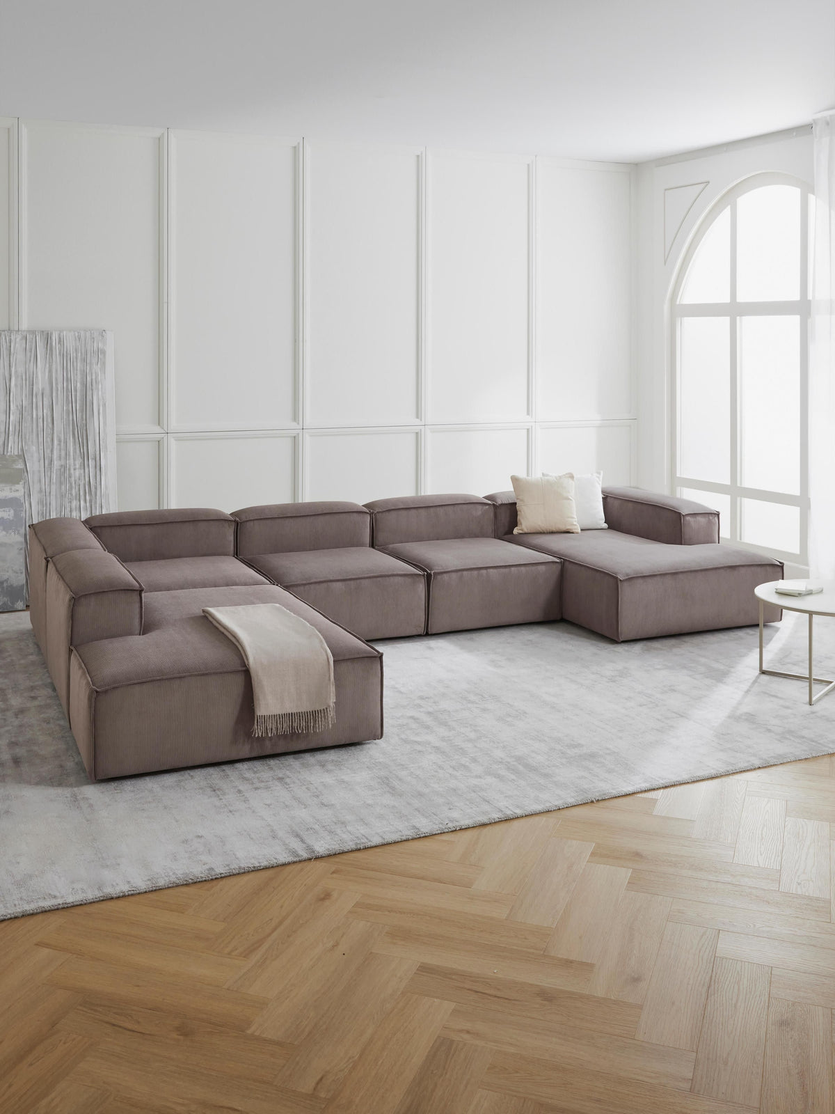 Lensford Corduroy Ottoman Corner Module
