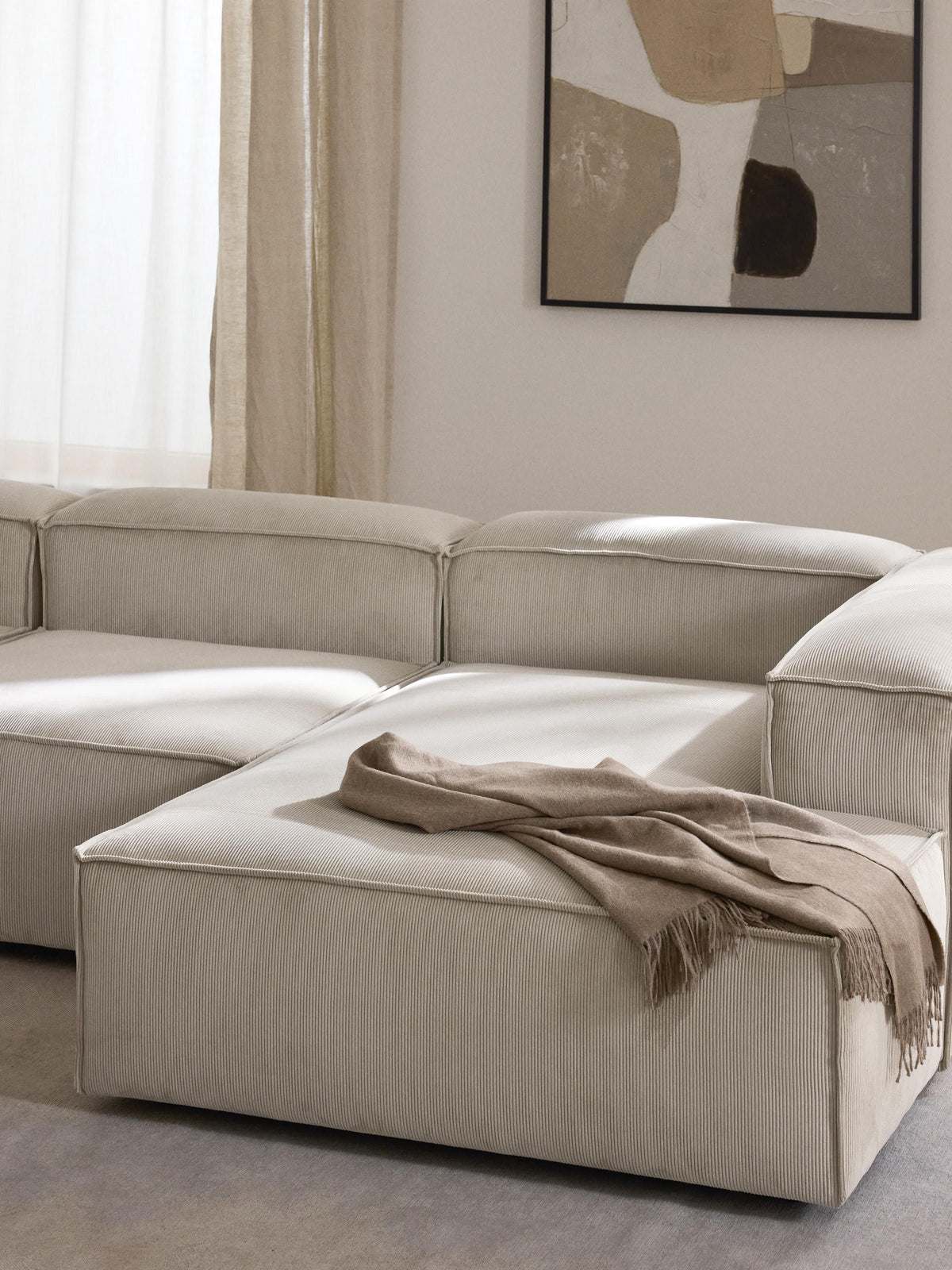 Lensford Corduroy Ottoman Corner Module