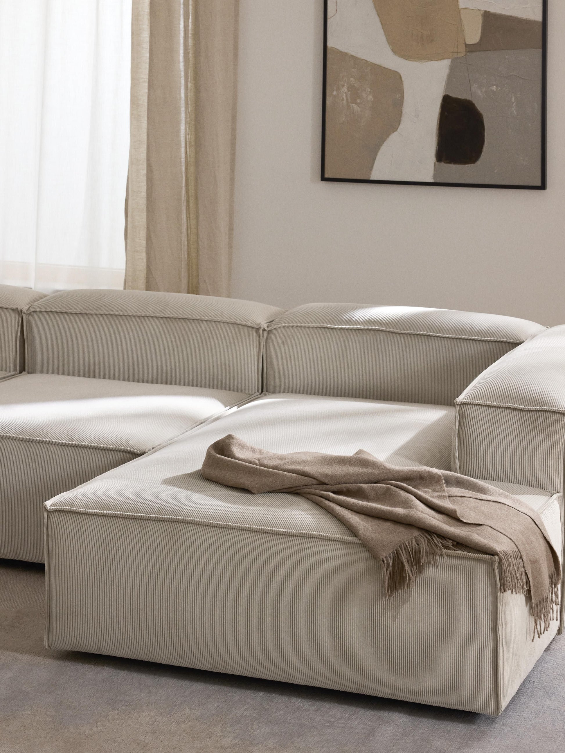 Lensford Corduroy Ottoman Corner Module