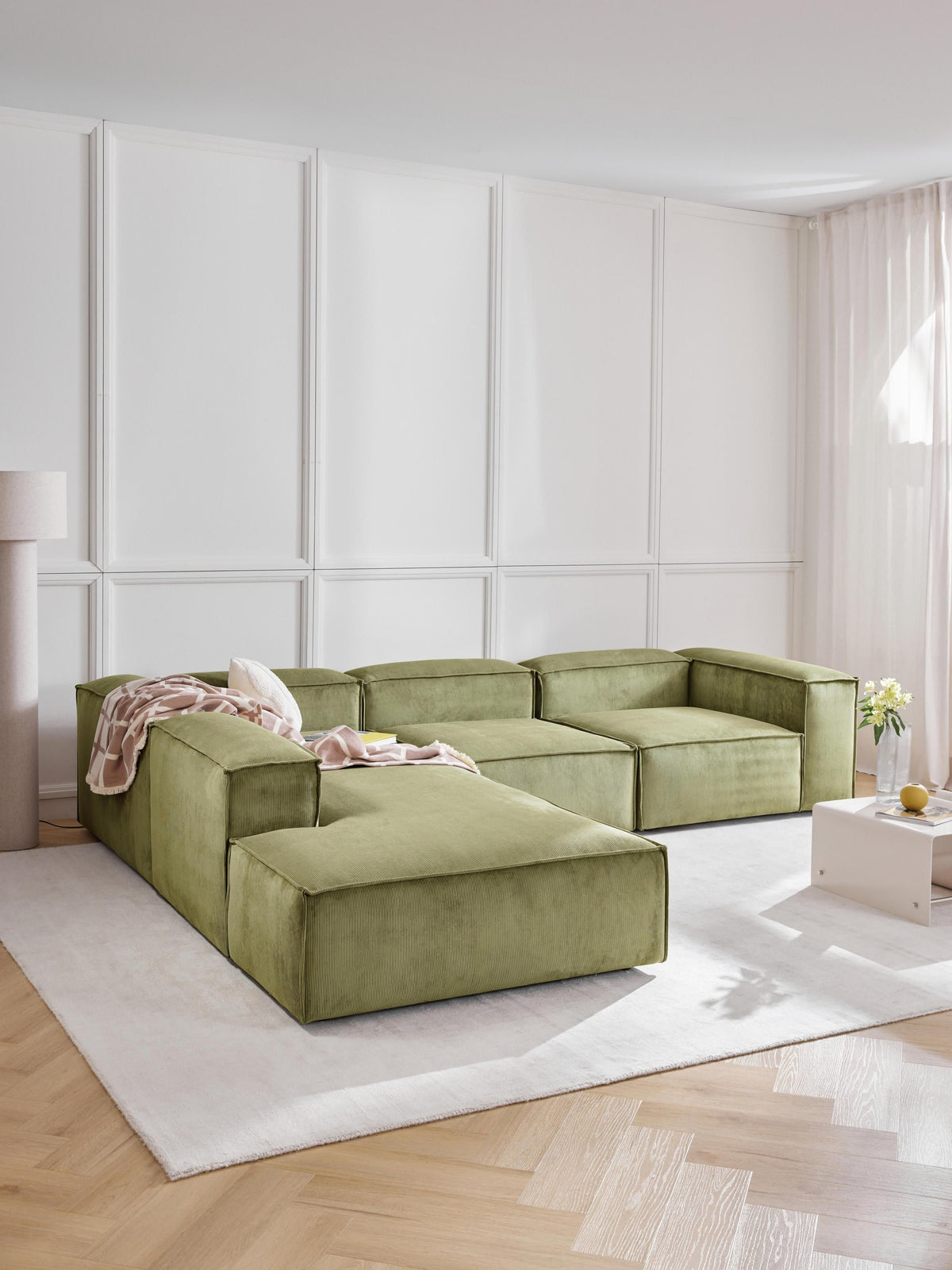Lensford Corduroy Ottoman Module