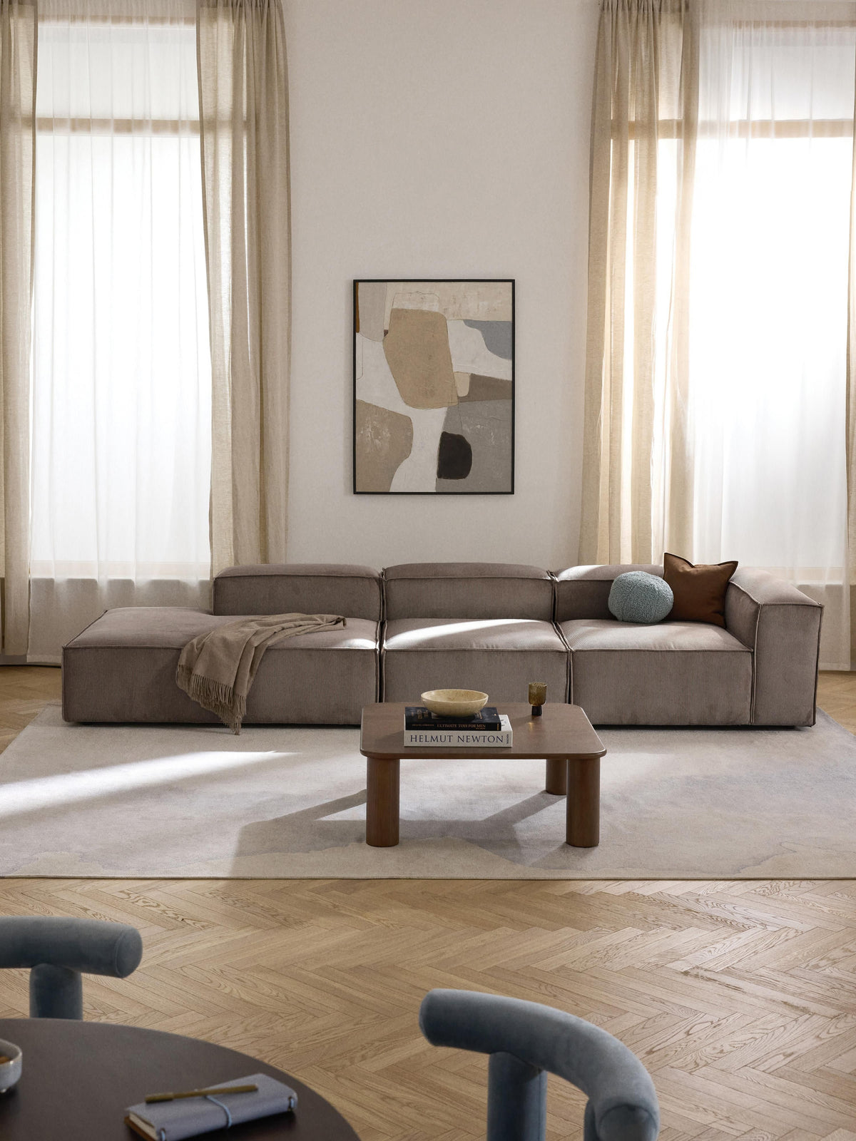Lensford Corduroy Ottoman Module