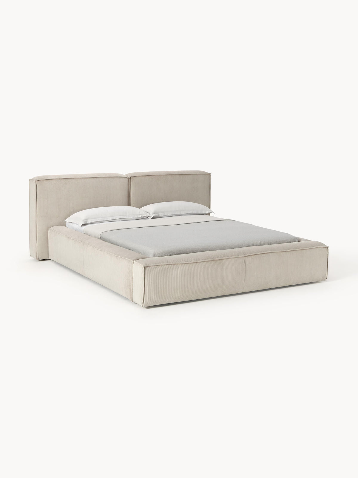 Lensford Corduroy Upholstered Bed