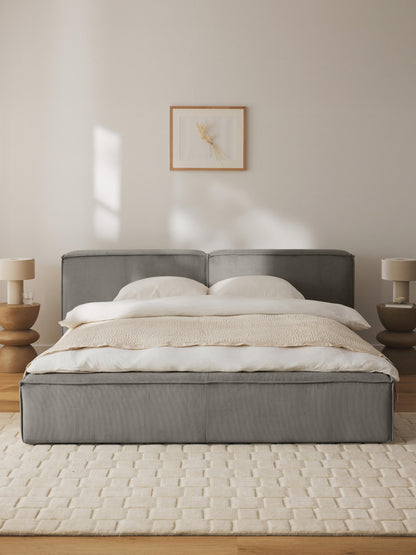 Lensford Corduroy Upholstered Bed