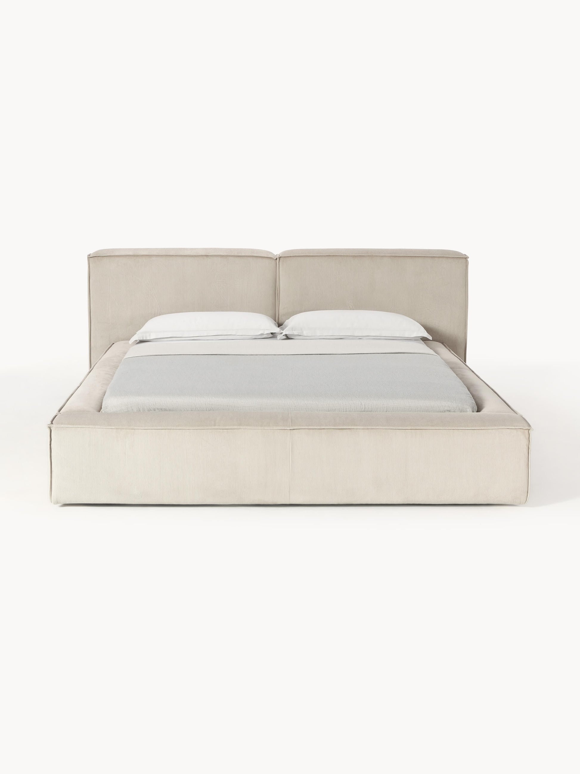Lensford Corduroy Upholstered Bed