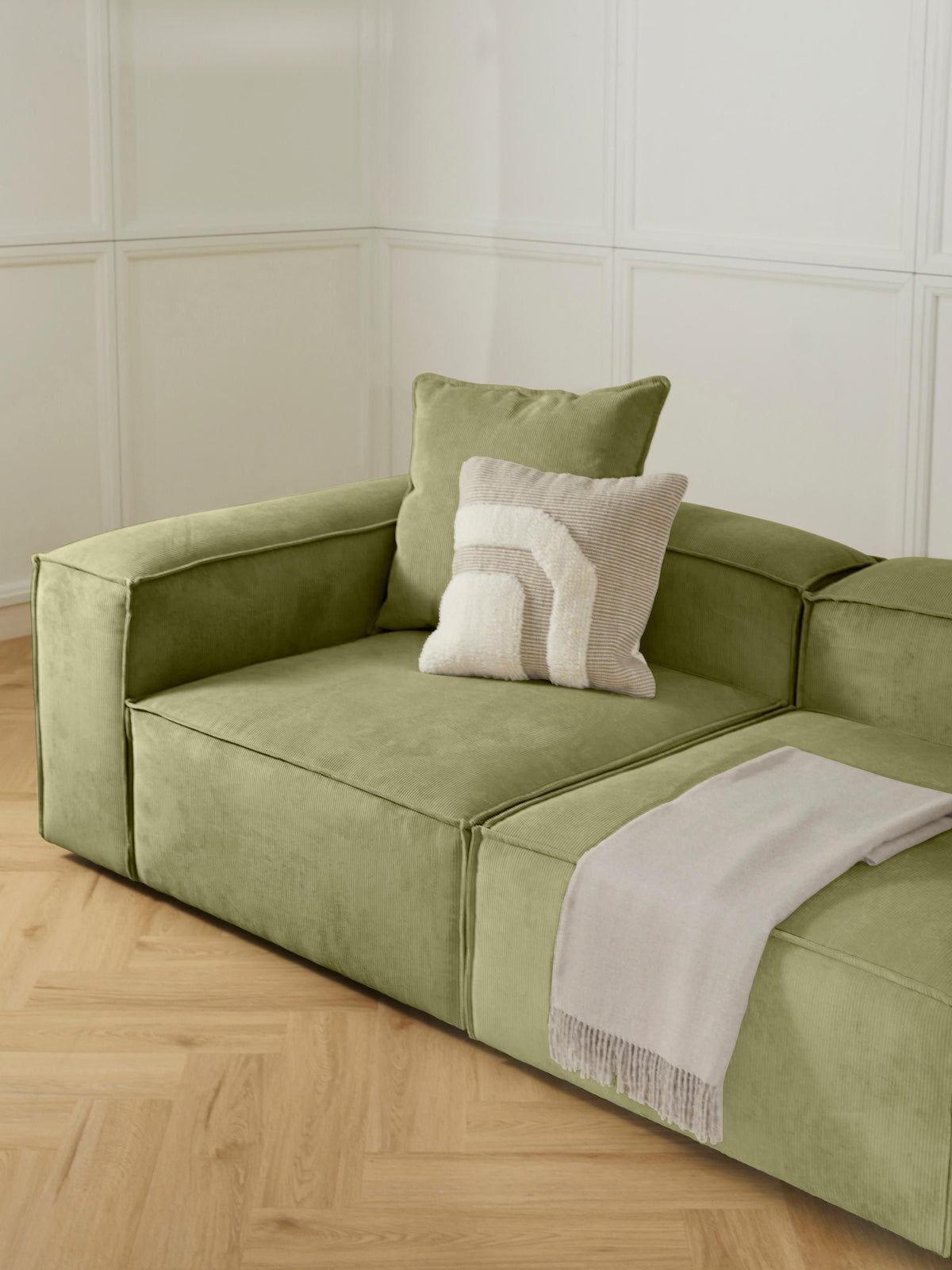 Lensford Corner Module in Corduroy