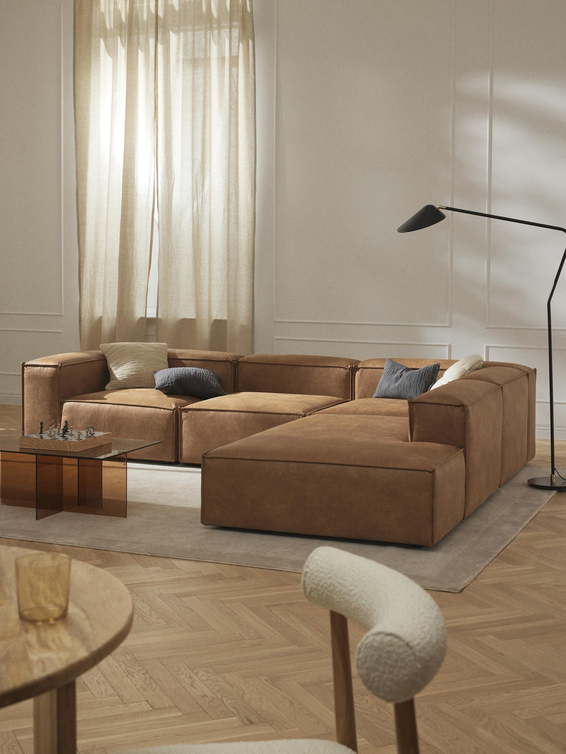 Lensford Leather Ottoman Module