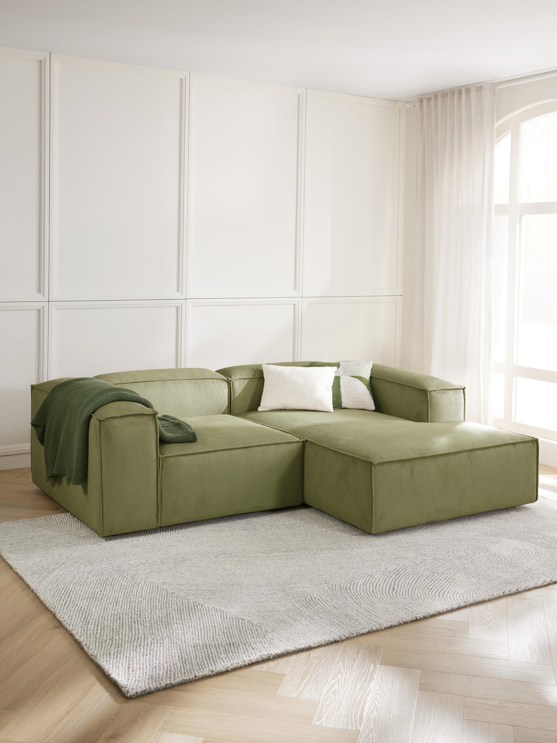 Lensford Modular Corner Sofa (2-Seater) in Corduroy