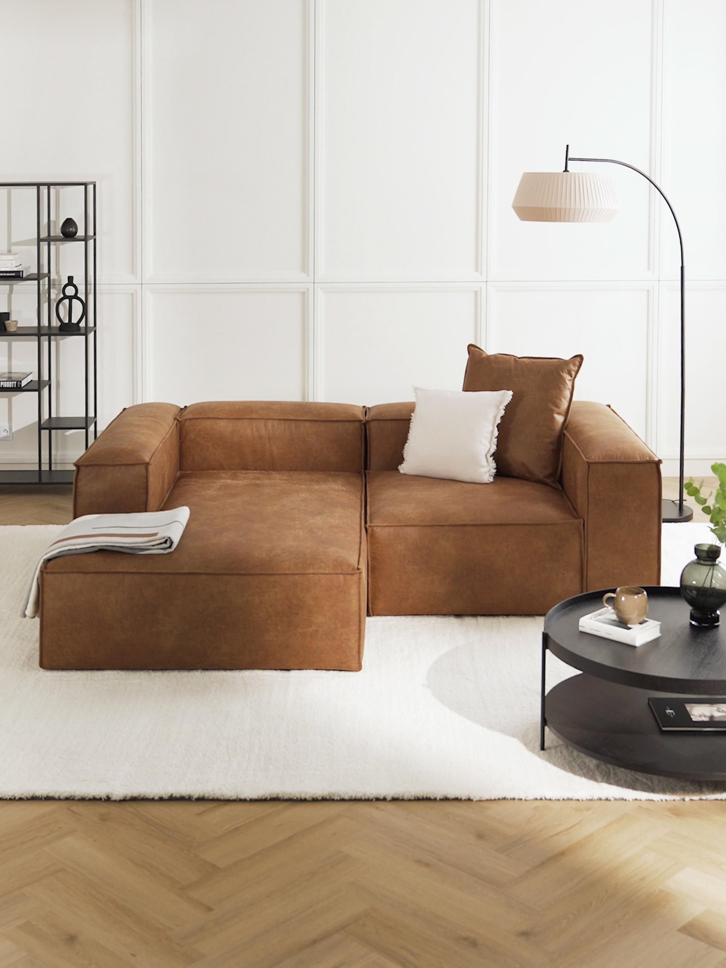 Lensford Modular Corner Sofa (2-Seater) in Leather