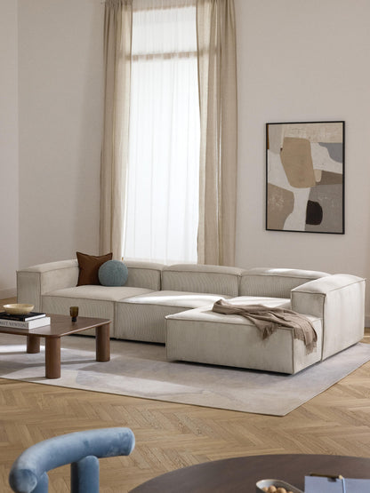 Lensford Modular Corner Sofa (4-Seater) in Corduroy