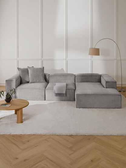 Lensford Modular Corner Sofa (4-Seater) in Corduroy