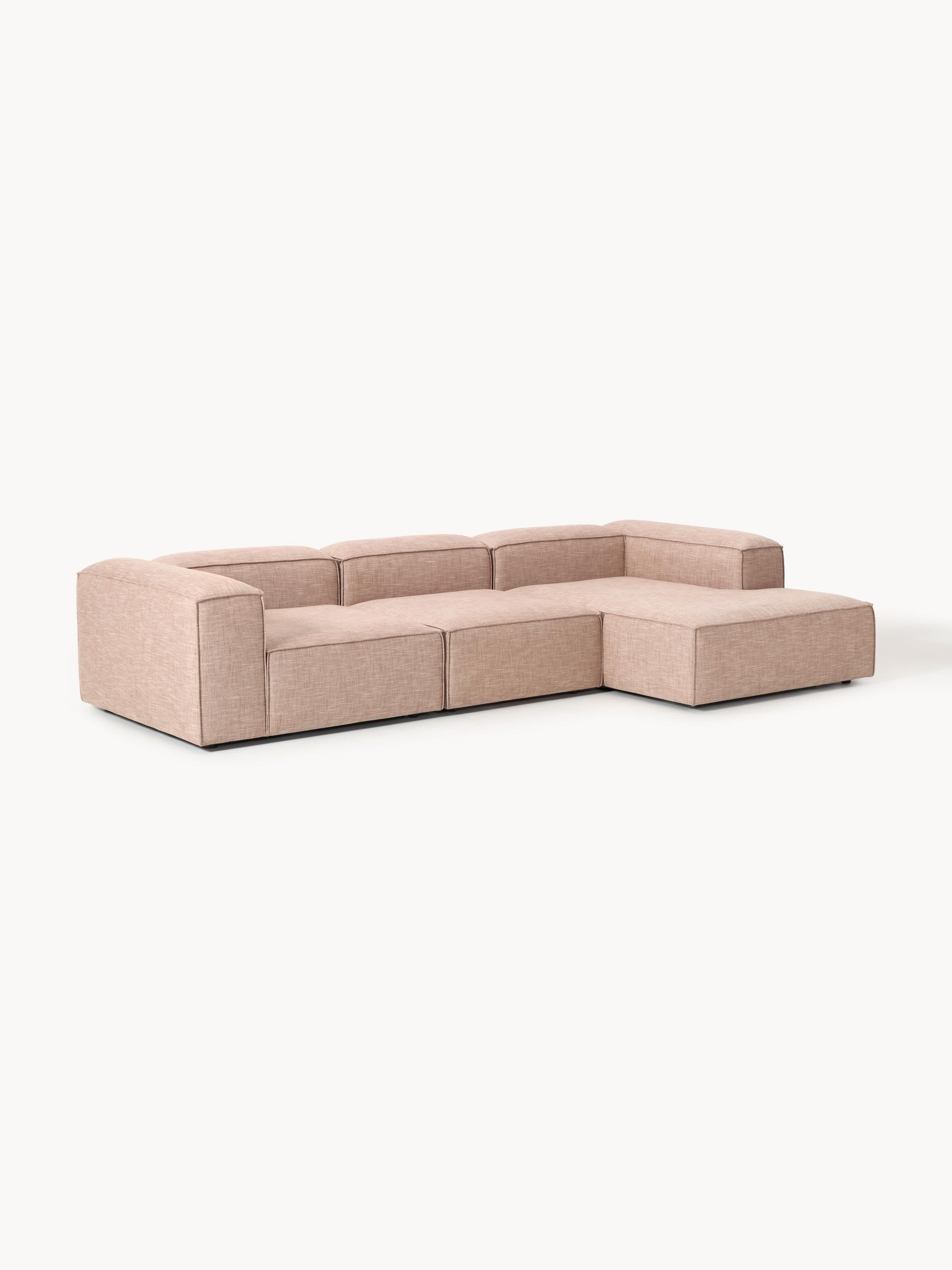 Lensford Modular Corner Sofa (4-Seater) in Linen Blend