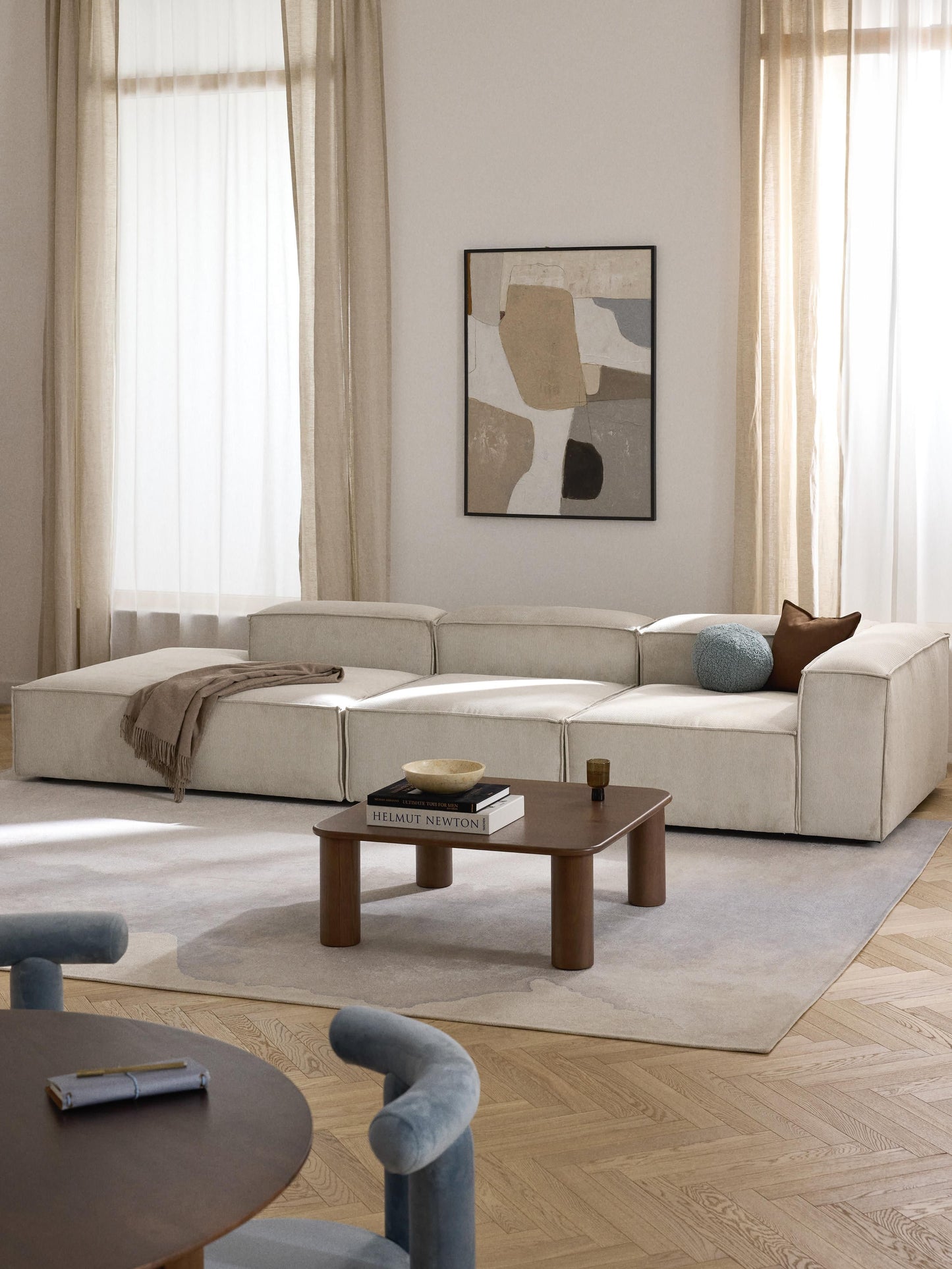 Lensford Modular XL Corduroy Ottoman