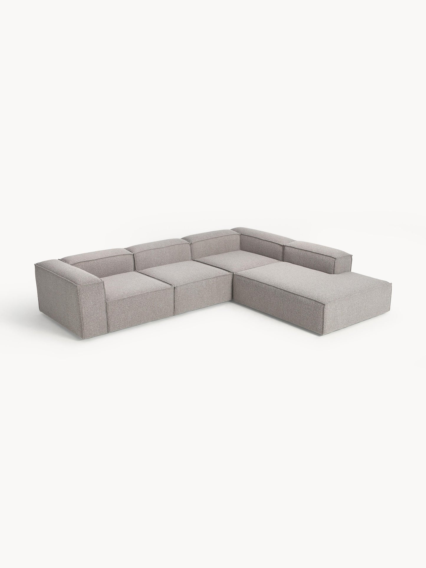 Lensford Modular XL Corner Sofa (4-Seater) in Bouclé