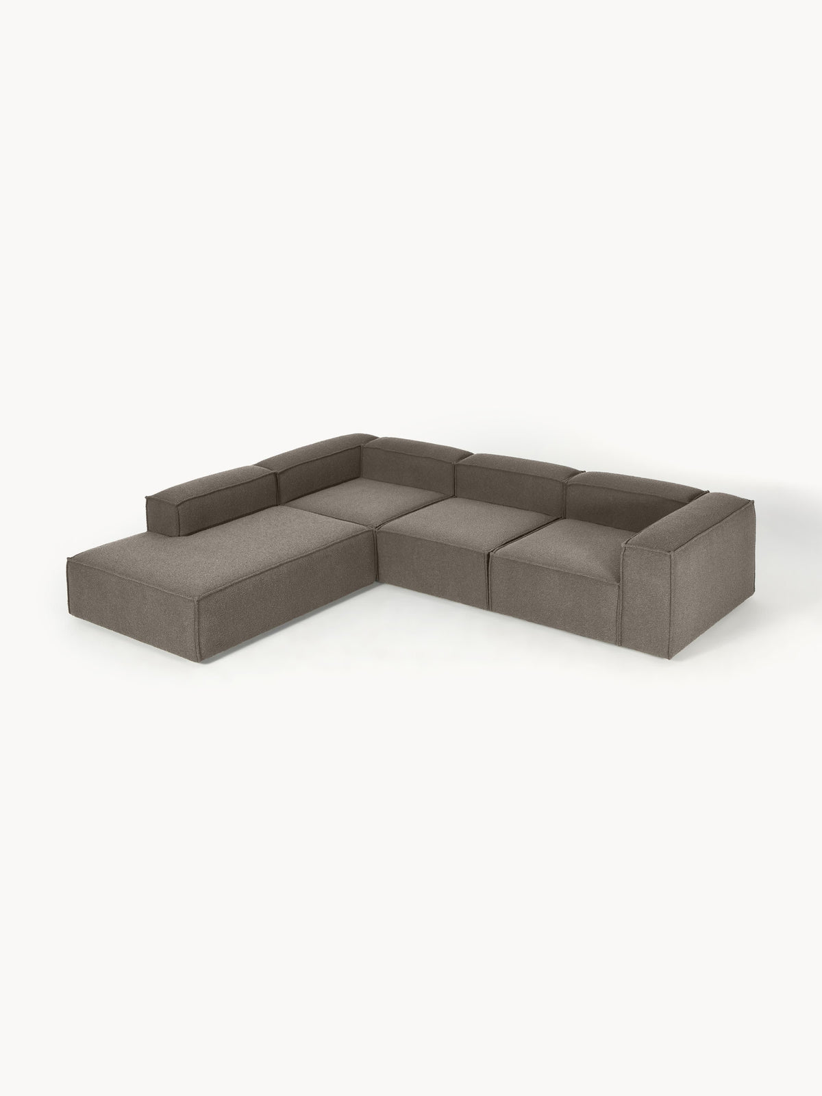 Lensford Modular XL Corner Sofa (4-Seater) in Bouclé