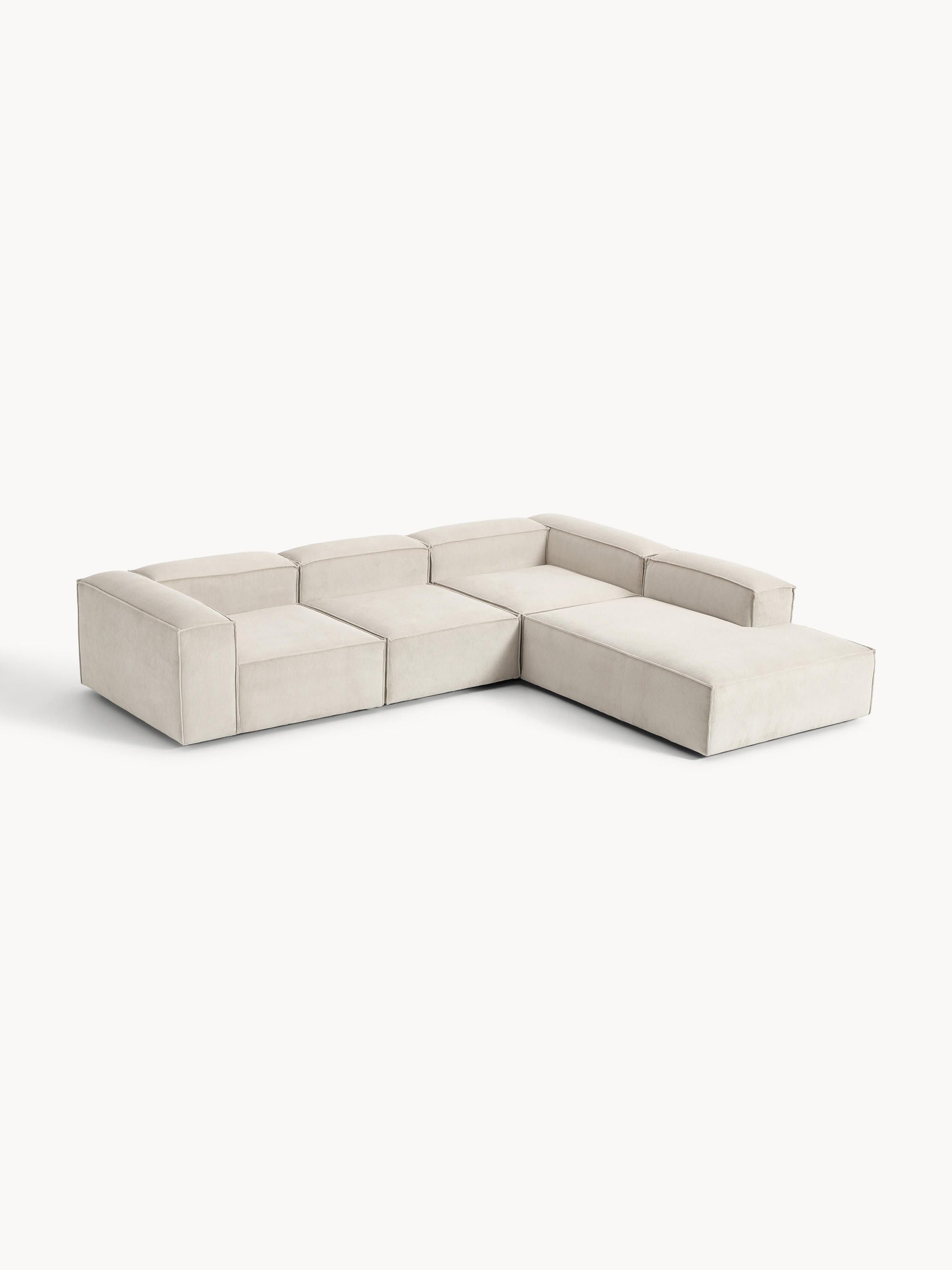Lensford Modular XL Corner Sofa (4-Seater) in Corduroy