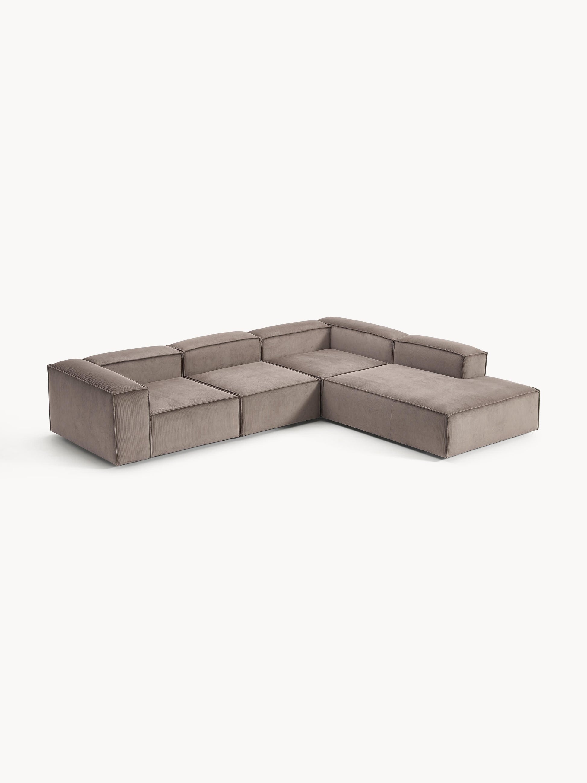 Lensford Modular XL Corner Sofa (4-Seater) in Corduroy