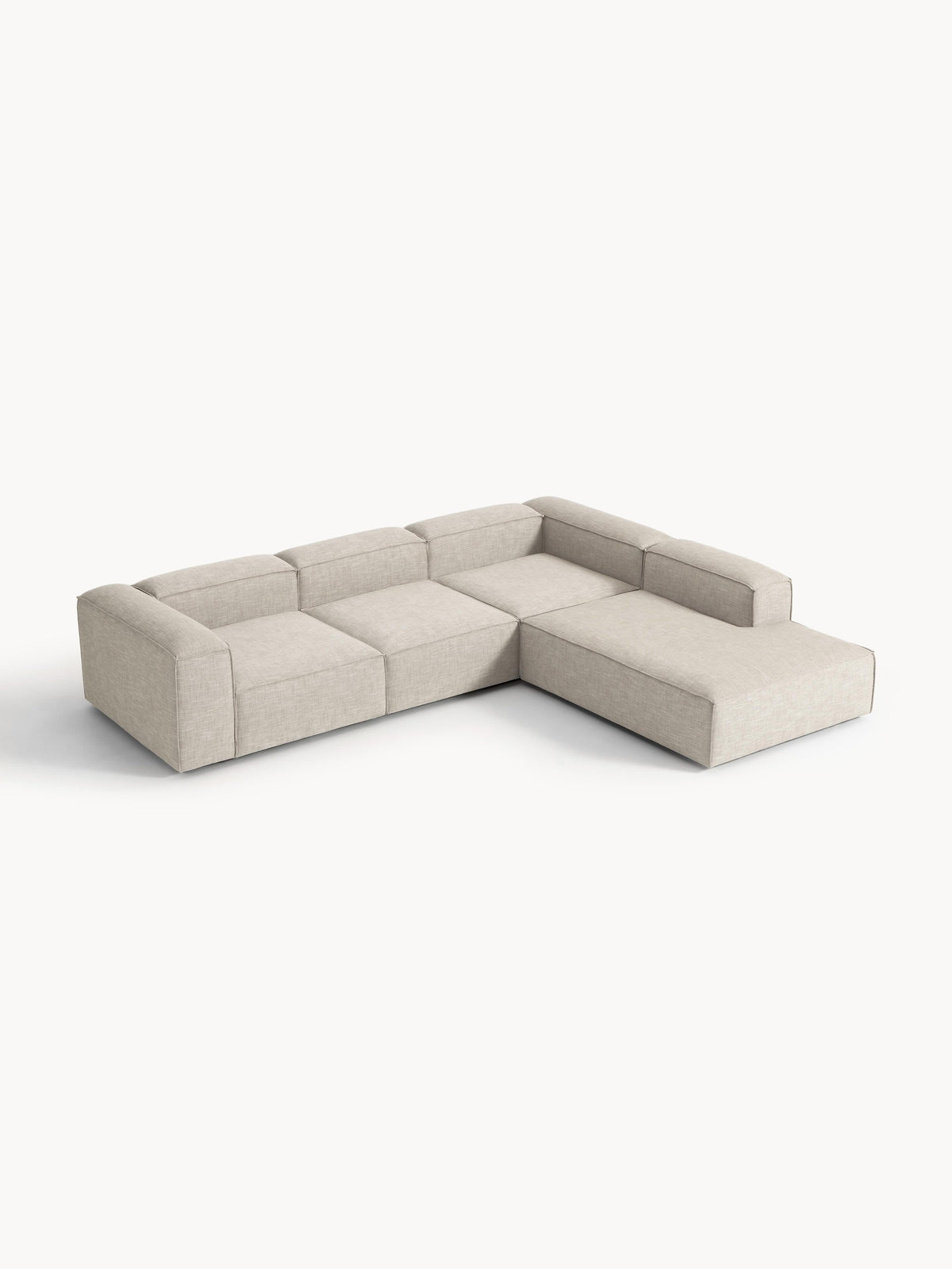 Lensford Modular XL Corner Sofa (4-Seater) in Linen Blend
