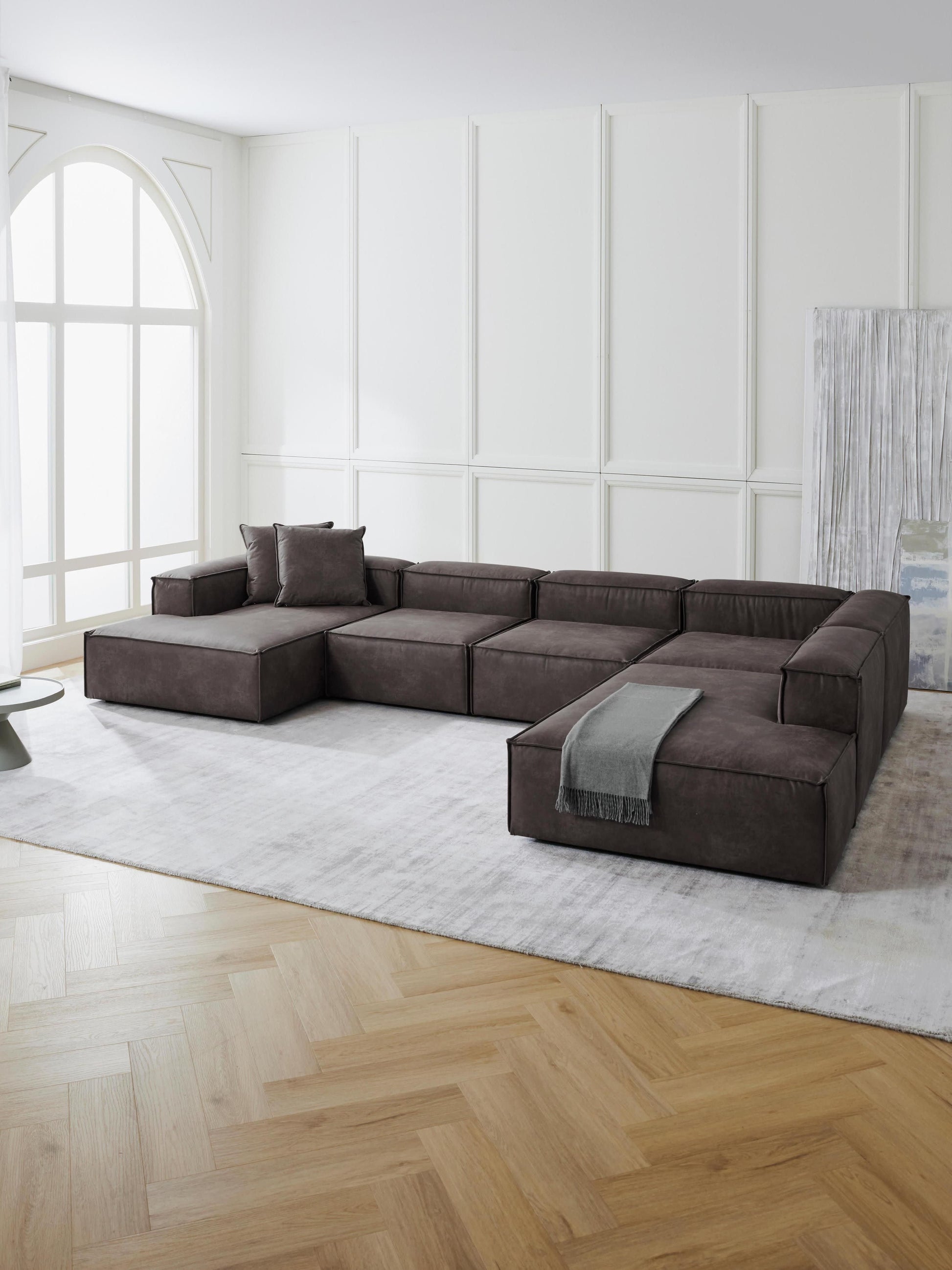 Lensford Modular XL Leather Sofa