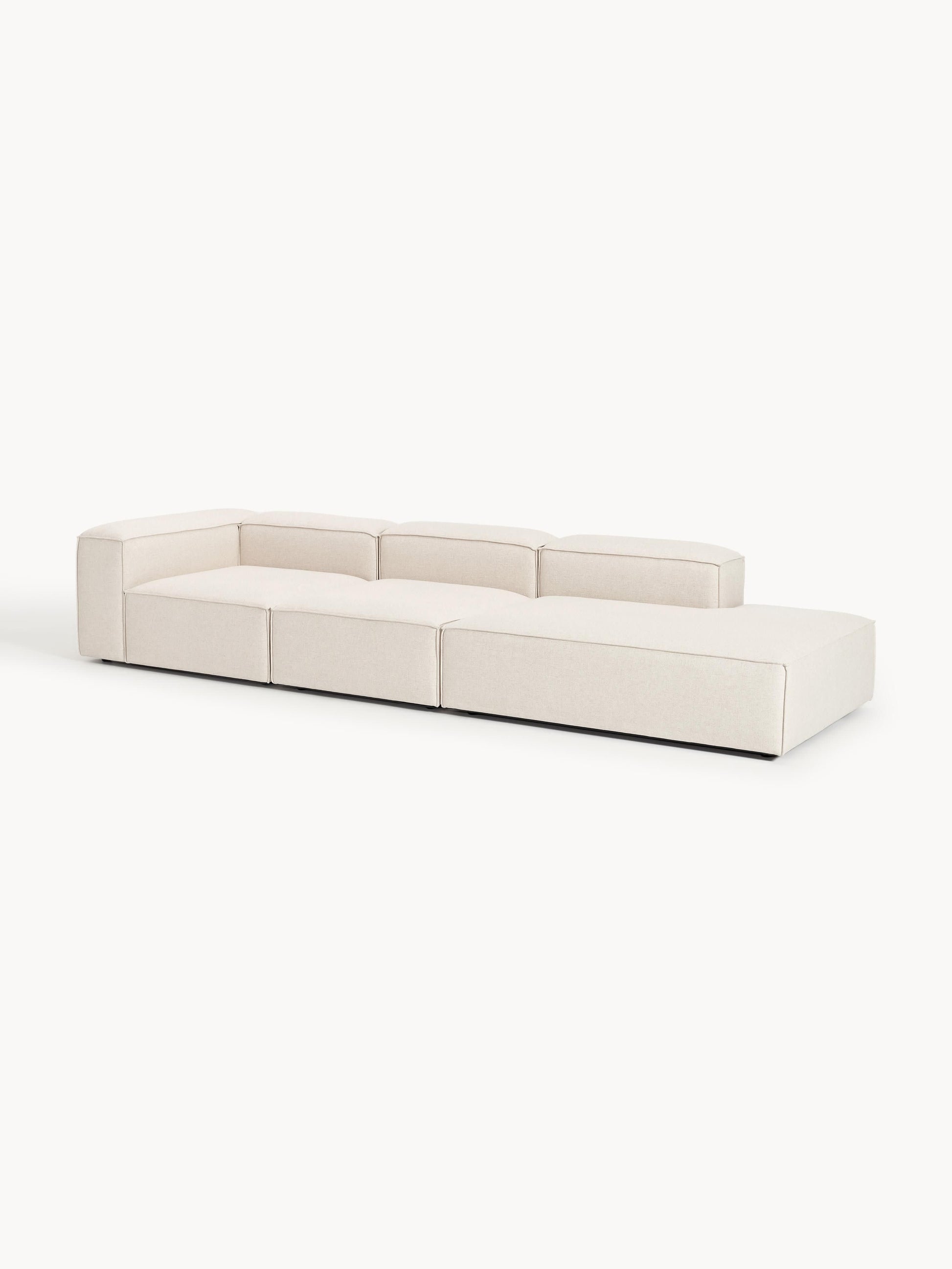 Lensford Modular XL Ottoman in Linen Blend