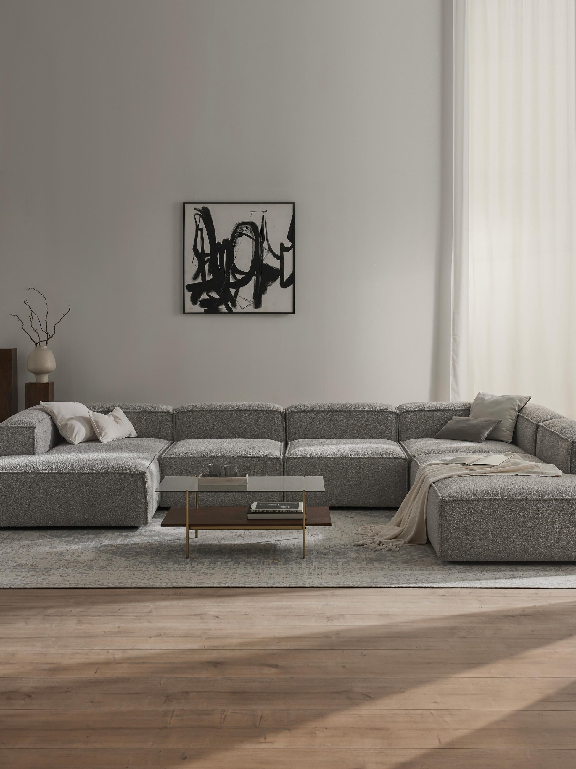 Lensford Modular XL Sofa in Bouclé