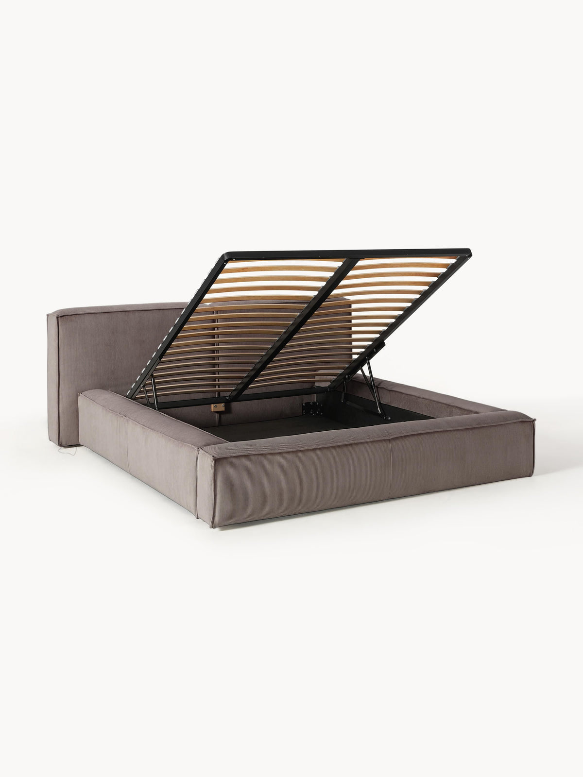 Lensford Upholstered Corduroy Bed with Storage