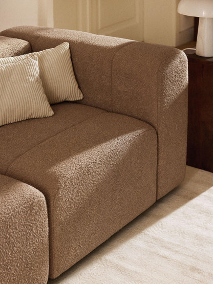 Lenvera Corner Module in Bouclé