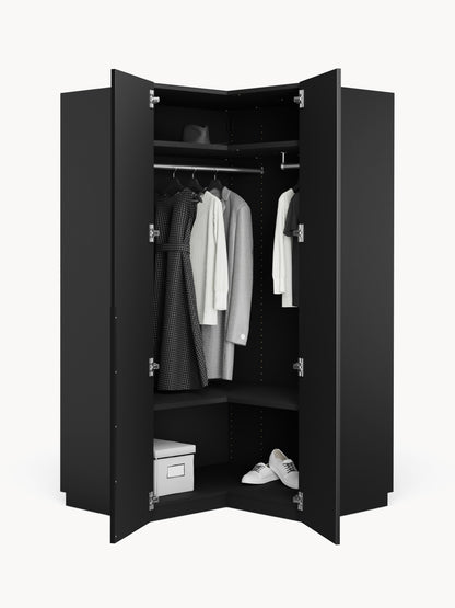 Leovard Modular Corner Wardrobe, 115 cm Wide, in Various Sizes