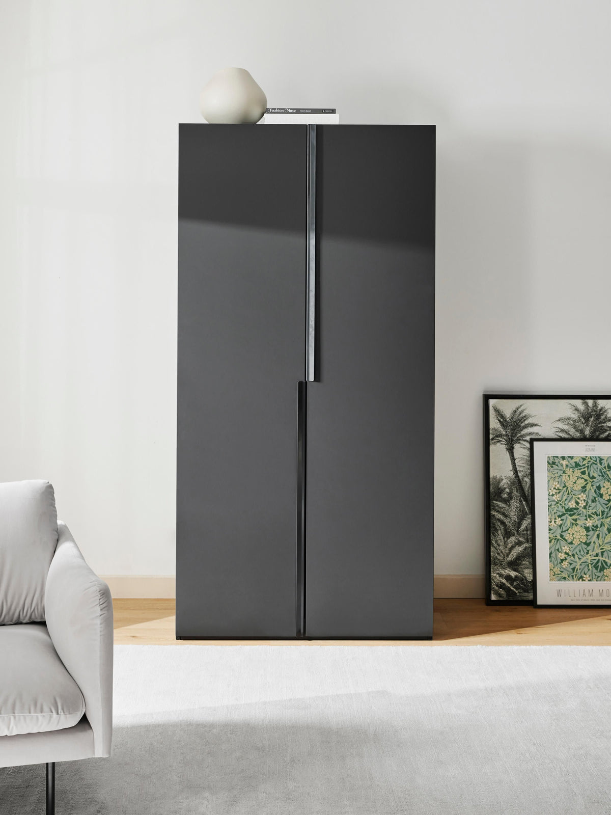 Leovard Modular Hinged-Door Wardrobe, 100 cm Wide, in Various Sizes