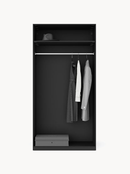 Leovard Modular Hinged-Door Wardrobe, 100 cm Wide, in Various Sizes