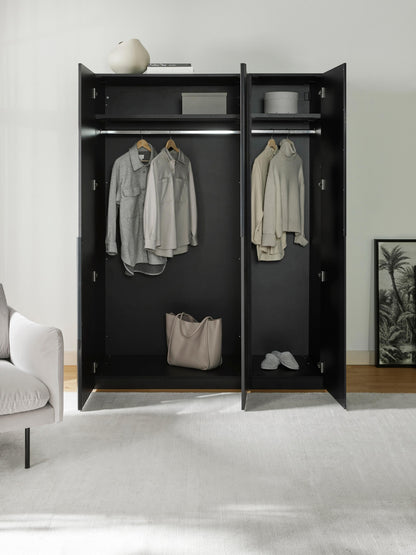 Leovard Modular Hinged-Door Wardrobe, 150 cm Wide, in Various Sizes