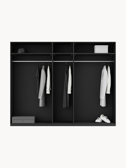 Leovard Modular Hinged-Door Wardrobe, 250 cm Wide, in Various Sizes