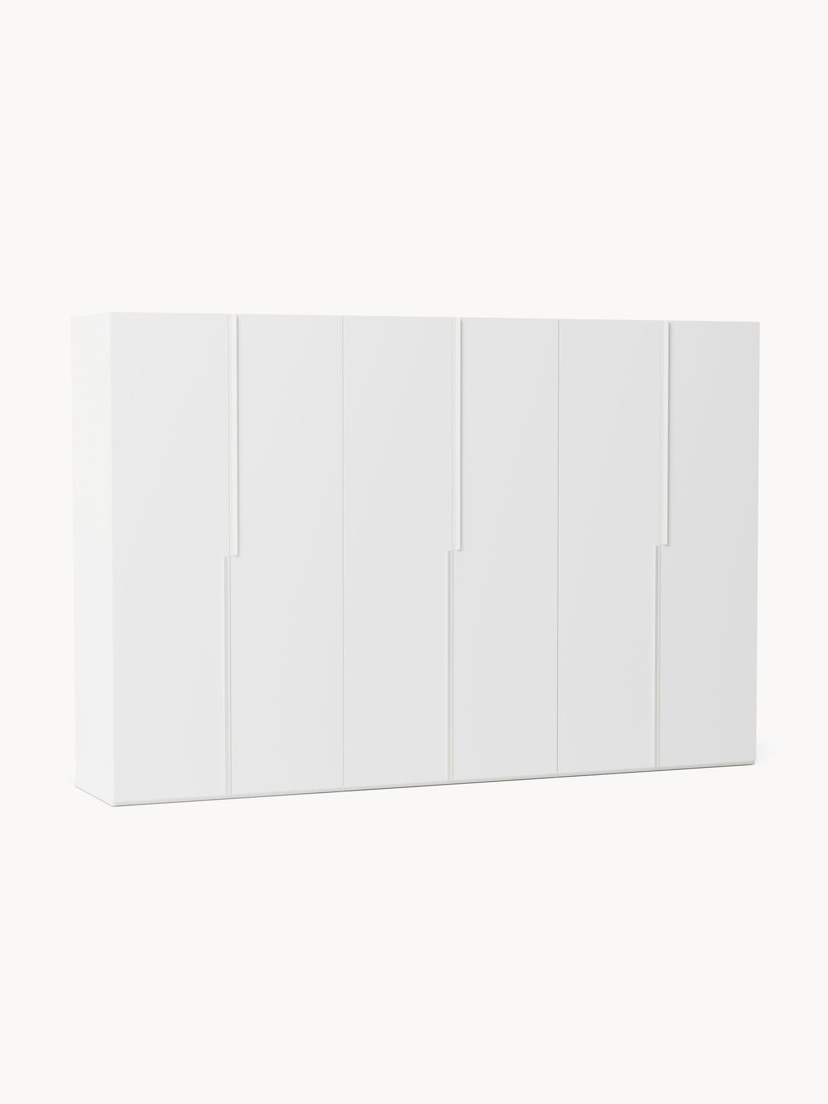 Leovard Modular Hinged-Door Wardrobe, 300 cm Wide, in Various Sizes